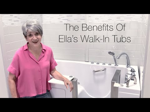 Low Threshold Walk-In Tub with Light Chromatherapy
