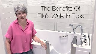 Low Threshold Walk-In Tub with Light Chromatherapy | Ella’s Bubbles