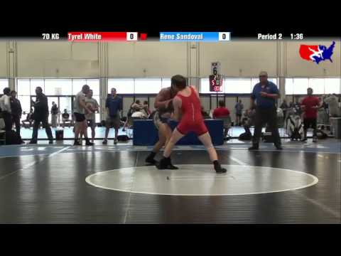 Tyrel White vs. Rene Sandoval at 2013 Junior Nationals - FILA - GR