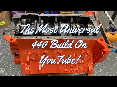 Dyno 440 Engine Build Part 1: Introduction and Crankshaft Installed #mopar #engine #bigblock #440