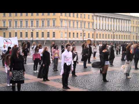 Thriller flash mob in St. Petersburg, Russia on 23 October 2010
