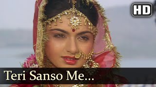 Teri Sanson Mein (HD) - Paayal Songs - Himalaya - Bhagyashree - Kumar Sanu - Alka Yagnik
