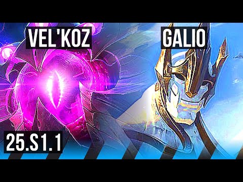 VEL'KOZ vs GALIO (MID) | NA Master | 25.S1.1