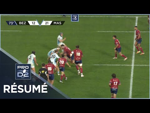 PRO D2 - Résumé AS Béziers Hérault-Rugby Club Massy Essonne: 19-24 - J28 - Saison 2022/2023