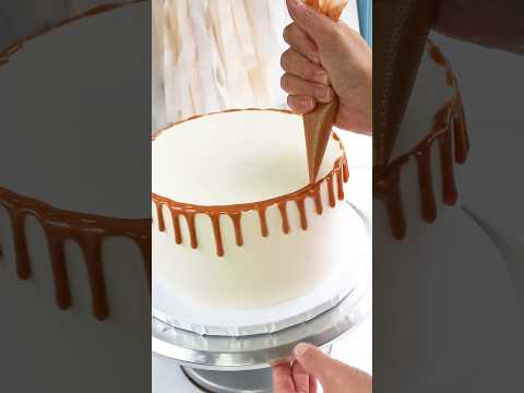 Dulce De Leche Cake Drip #cakedecorating #dulcedeleche #dripcake