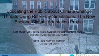 Educating the Public about Climate Change Threats Using Role-Play Simulations