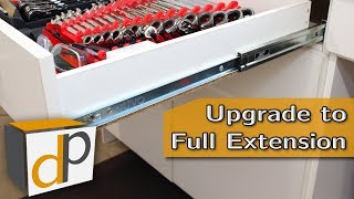 How To Upgrade Drawer Slides - Roller to Full Extension