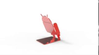 Android Stands Red