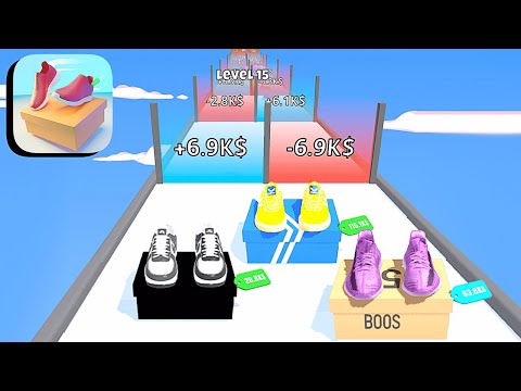 Shoes Evolution 3D - All Levels Gameplay Android,ios (Levels 14-32) - YouTube