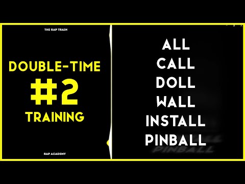 Double Time Training Rap - Battle Beat Training - Rap Beat  -Improvising with Word Generator