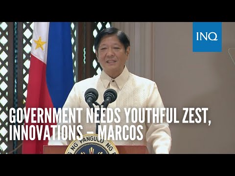 Government needs youthful zest, innovations – Marcos