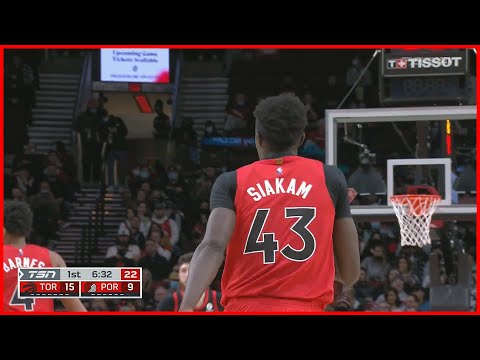 Vintage Pascal Siakam Spin Move! | Raptors vs Blazers | Nov 15, 2021 | 2021-22 Season