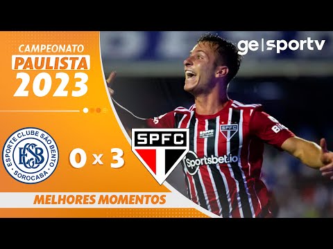 Gols e lances de São Bento x São Paulo