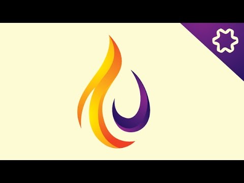 Water Drop Logo Design Tutorial With Different color every layer Adobe illustrator tutorial