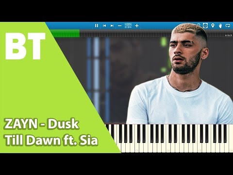 ZAYN - Dusk Till Dawn ft. Sia (Piano Cover) + Sheets