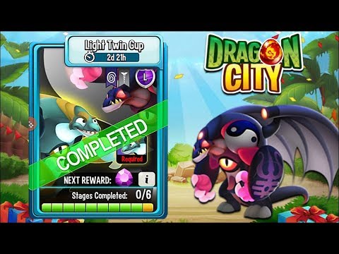 Dragon City - Yang Dragon [Light Twin Cup | Full Unlocked 2017]