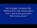 Dani Douglas last High School game