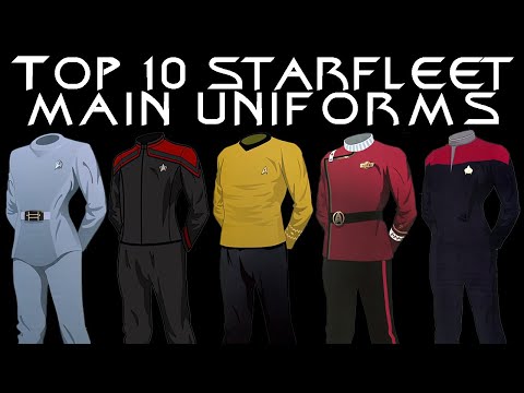 Top 10 Main Starfleet Uniforms