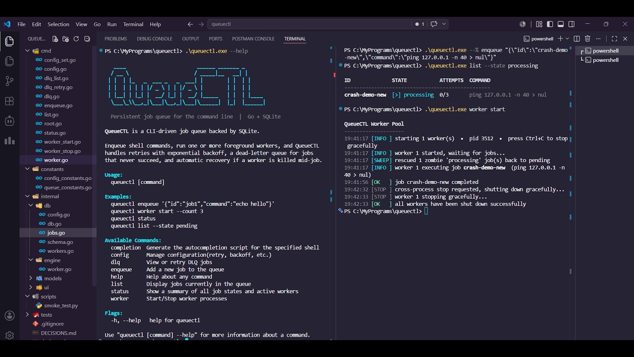 QueueCTL demo video