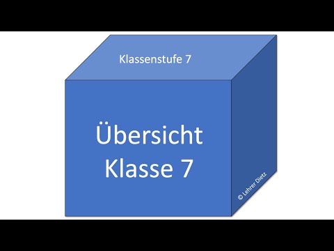 Übersicht Themen Klasse 7