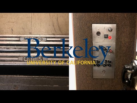 EPIC Vintage OTIS Black Button HYDRAULIC Elevator-Donner Laboratory-UCB-Berkeley, CA