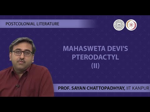 Lecture 19 -Mahasweta Devi's Pterodactyl (II)