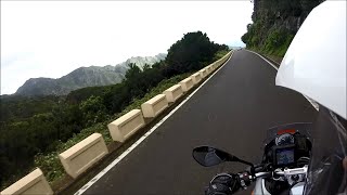 preview picture of video 'Tenerife 2014 Moto Adventures - TF-12 from San Cristobal to Taganana'