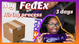 My FedEx hiring process | FedEx package Handler  📦