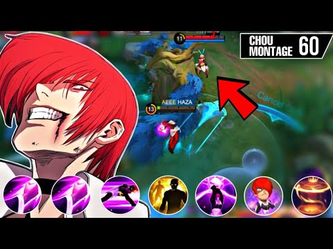 CHOU MONTAGE FREESTYLE 60 Outplay / Highlights / immune / Damage / Mobile Legends