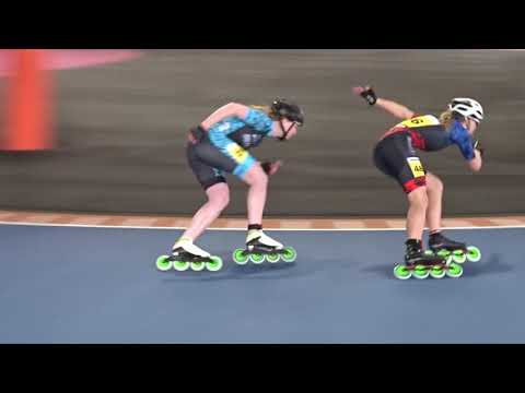 500m 1/4 final junB ladies 3  - KNSB Baancompetitie 1 - Heerenveen 2019