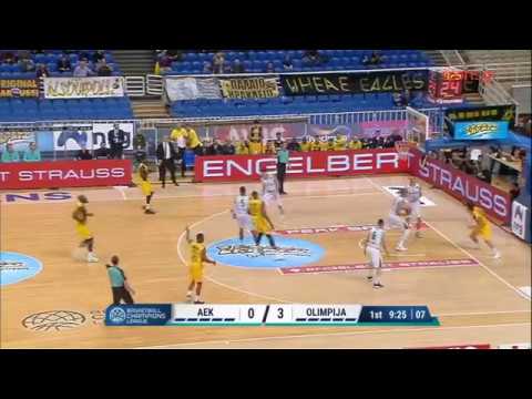 ΑΕΚ-Ολύμπια Λουμπλιάνας 91-73 Στιγμιότυπα / AEK-Petrol Olimpija 15-11-2017