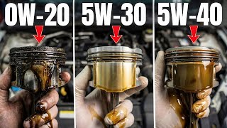 We Tested 0W-20, 5W-30 & 5W-40 in the ENGINE — One Clear Winner !