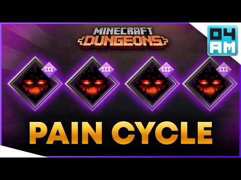 What If? QUADRUPLE PAIN CYCLE - Impossible Enchantment Combo Showcase in Minecraft Dungeons