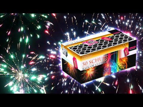 Rain of Glitter von Penny/Weco | 20€ Feuerwerk Batterie | Test Silvester 2024/25
