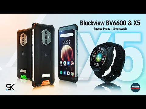 Blackview BV6600 Rugged Phone - Blackview X5 Business & Sport Smartwatch