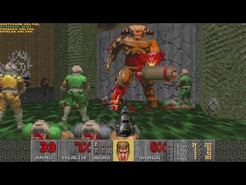 Doom II Co-op Nightmare feat. The Hellevators - decino's Epic Stress Test #3 (100+ players)