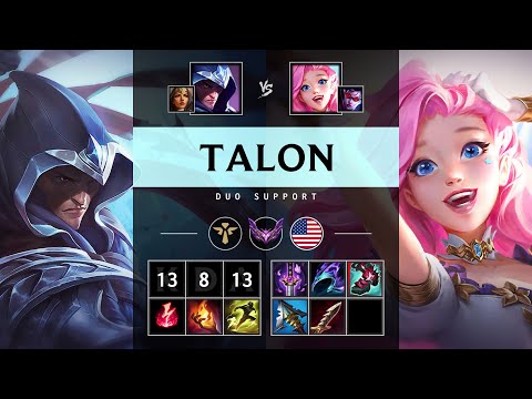Talon Support vs Seraphine - NA Master Patch 25.21