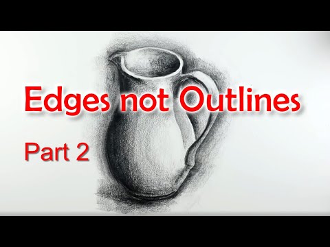 Drawing Basics Edges not Outlines How to Draw a Jug easily Step by Step
