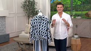 Carla Rockmore Collection 100% Cotton Canvas Swing Jacket on QVC