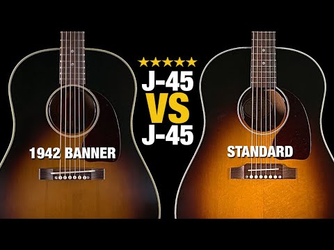 Gibson 1942 Banner J-45 vs Standard J-45