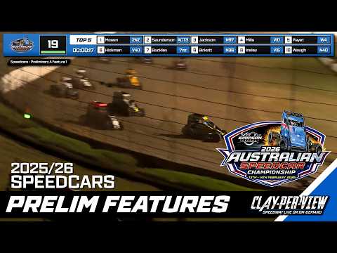 Speedcars | Australian Title 2025/26 - Simpson - 13th Feb 2026 | Clay-Per-View