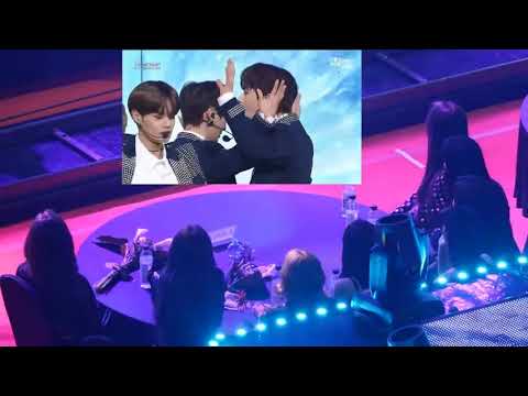 Fancam Twice reaction to Wanna one Beautiful @ 7th Gaon Chart Music Awards 2018