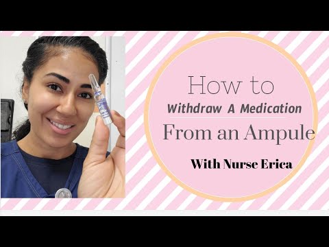 How to withdraw a medication from an Ampule