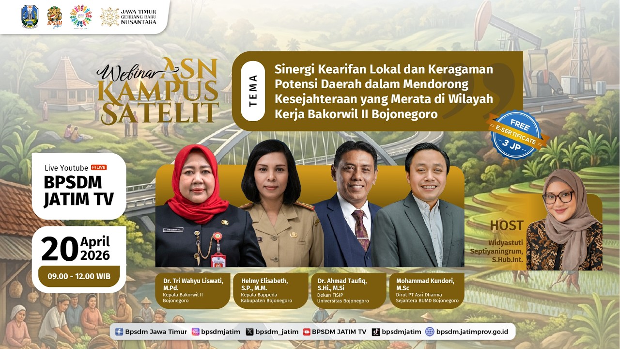 Webinar ASN Kampus Satelit 2026 - Sinergi Kearifan Lokal dan Keragaman Potensi Daerah