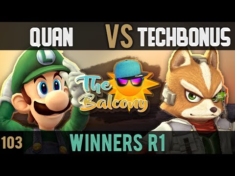 PM @ the Balcony 103 - Winners R1 ft. Quandiverous (Luigi) VS TB|TechBonus (Fox)