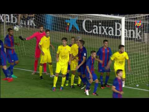 [HIGHLIGHTS] FUTBOL (2AB): FC Barcelona B-At.Saguntino (3-1)