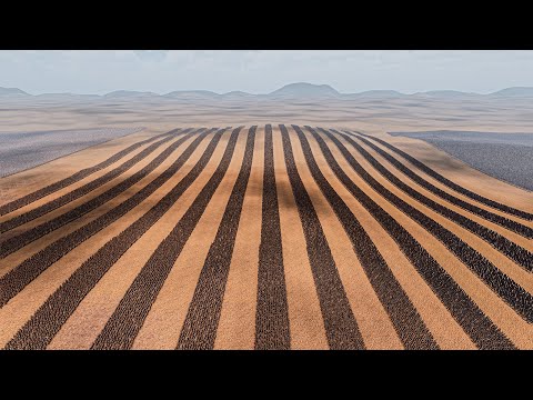 15 LINES OF SPARTANS vs 1 MILLION EGYPTIAN SPEARMEN - Ultimate Epic Battle Simulator 2 UEBS 2