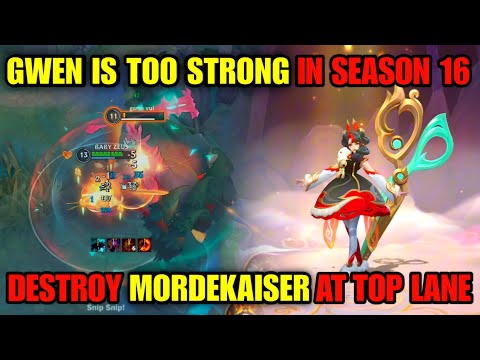 ✂️ WILD RIFT MYTHMAKER GWEN TOP LANE MVP GAMEPLAY IN SEASON 16 (BUILD & RUNES)