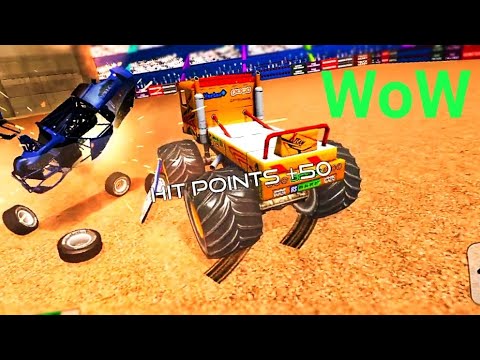 Real Monster Truck Demolition Derby Crash Stunts