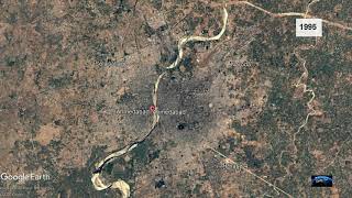 Ahmedabad Sattelite Timelapse 1984 to 2016